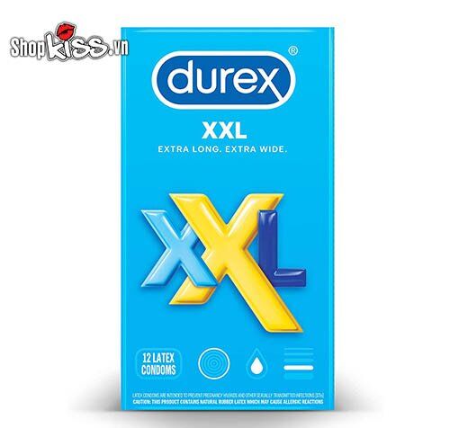 Bao cao su Durex XXL size lớn  – Hộp 12 cái