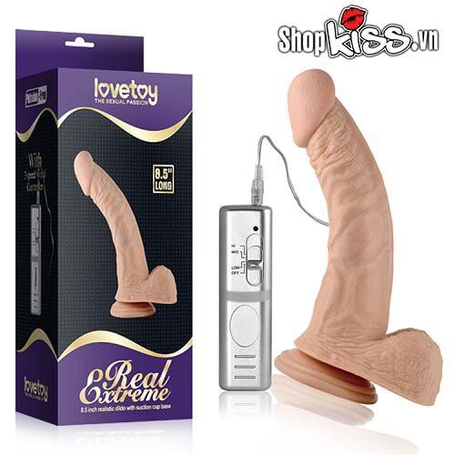 Dương vật có rung size lớn Lovetoy Real Extreme 8.5 Inch