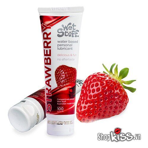 Gel bôi trơn gốc nước hương dâu Wet Stuff Strawberry