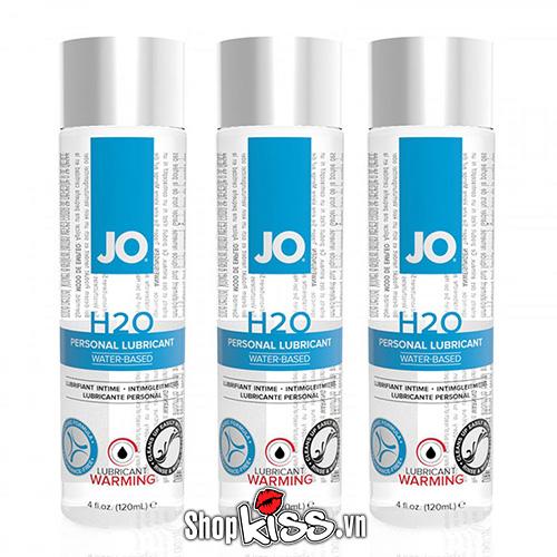 Gel bôi trơn nóng gốc nước 120ml Jo H2O Warming