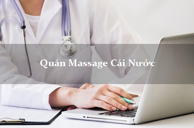 Quán Massage Cái Nước Cà Mau chuyên nghiệp