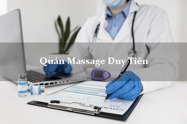 Quán Massage Duy Tiên Hà Nam chuyên nghiệp