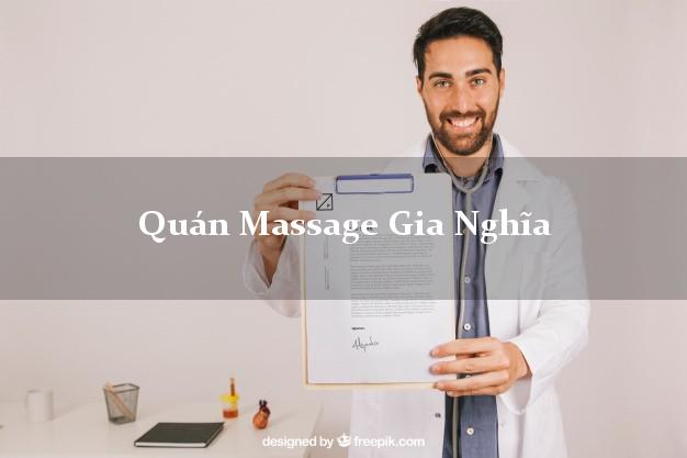 Quán Massage Gia Nghĩa Đắk Nông tốt nhất