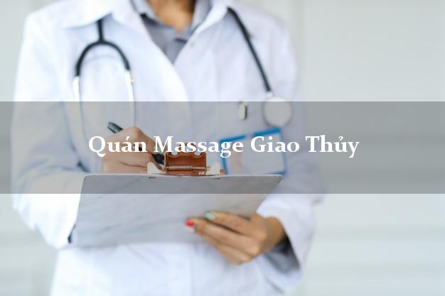 Quán Massage Giao Thủy Nam Định uy tín