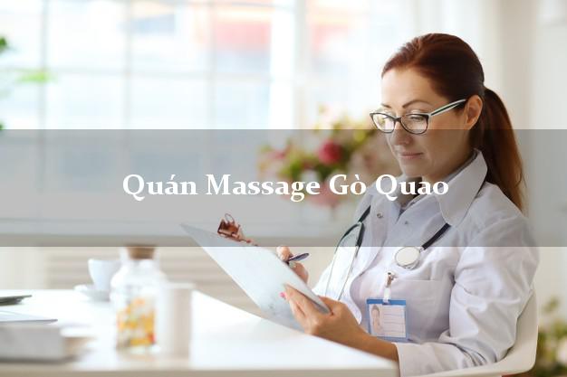 Quán Massage Gò Quao Kiên Giang uy tín