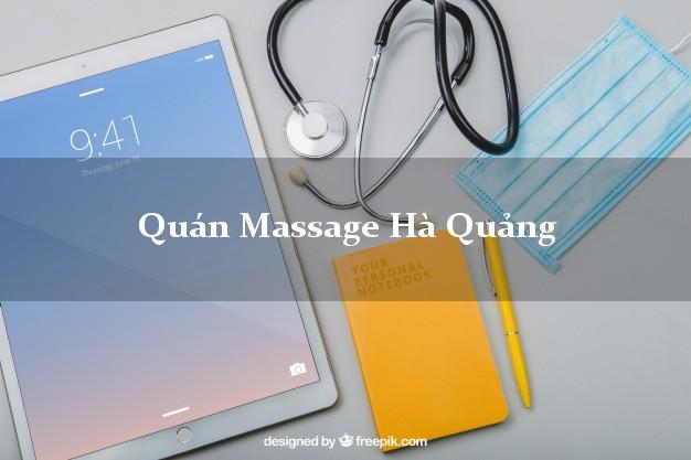 Quán Massage Hà Quảng Cao Bằng uy tín