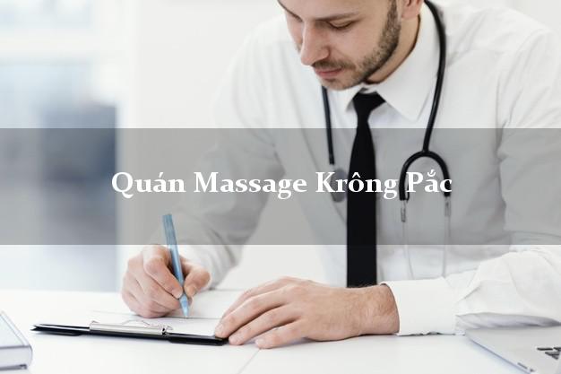 Quán Massage Krông Pắc Đắk Lắk tốt nhất