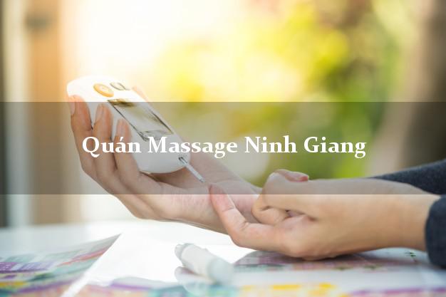 Quán Massage Ninh Giang Hải Dương giá rẻ