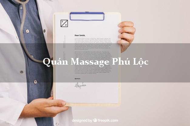 Quán Massage Phú Lộc Thừa Thiên Huế giá rẻ